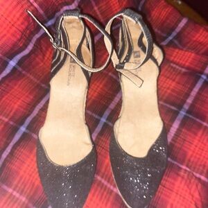 White mountain Black Glitter Women's Shoes size 7.5